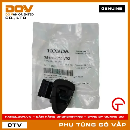 CÔNG TẮC ĐÈN PHA MÃ PHỤ TÙNG 35150KYZV02 — 35150KYZV02