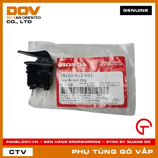 CÔNG TẮC KHỞI ĐỘNG (ĐỀ) MÃ PHỤ TÙNG 35160K12V81 — 35160K12V81