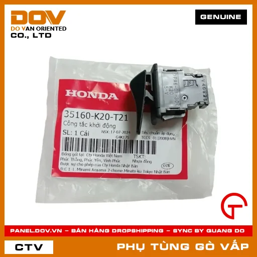 CÔNG TẮC KHỞI ĐỘNG (ĐỀ) MÃ PHỤ TÙNG 35160K20T21 — 35160K20T21