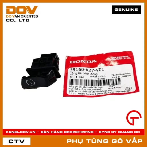CÔNG TẮC KHỞI ĐỘNG (ĐỀ) MÃ PHỤ TÙNG 35160K27V01 — 35160K27V01