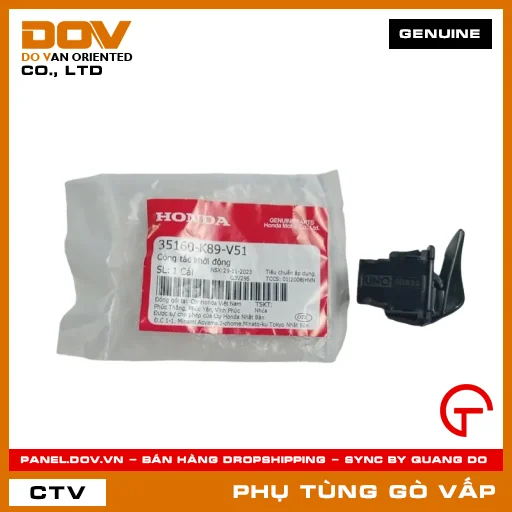 CÔNG TẮC KHỞI ĐỘNG (ĐỀ) MÃ PHỤ TÙNG 35160K89V51 — 35160K89V51
