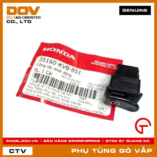 CÔNG TẮC KHỞI ĐỘNG (ĐỀ) MÃ PHỤ TÙNG 35160KVB851 — 35160KVB851