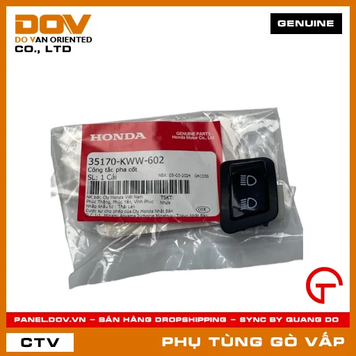 CÔNG TẮC PHA CỐT MÃ PHỤ TÙNG 35170KWW602 — 35170KWW602