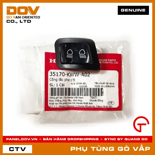 CÔNG TẮC PHA CỐT MÃ PHỤ TÙNG 35170KWWA02 — 35170KWWA02