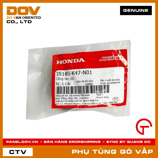 CÔNG TẮC CÒI MÃ PHỤ TÙNG 35180K47N01 — 35180K47N01