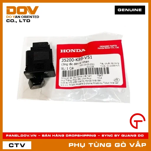 CÔNG TẮC ĐÈN XI NHAN MÃ PHỤ TÙNG 35200K89V51 — 35200K89V51