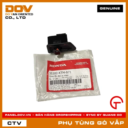 CÔNG TẮC ĐÈN XI NHAN MÃ PHỤ TÙNG 35200KTM971 — 35200KTM971