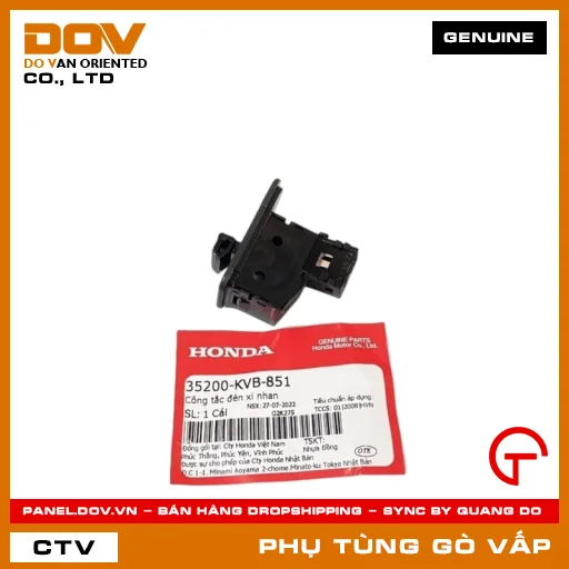 CÔNG TẮC ĐÈN XI NHAN MÃ PHỤ TÙNG 35200KVB851 — 35200KVB851