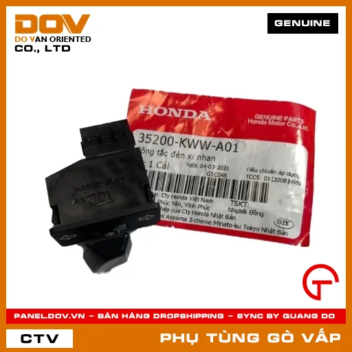 CÔNG TẮC ĐÈN XI NHAN MÃ PHỤ TÙNG 35200KWWA01 — 35200KWWA01