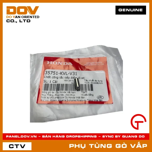 CHỐT CÔNG TẮC TIẾP ĐIỂM LÒ XO MÃ PHỤ TÙNG 35751KVLV31 — 35751KVLV31