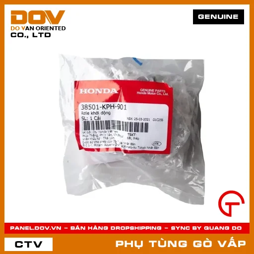 RƠLE KHỞI ĐỘNG (ĐỀ) MÃ PHỤ TÙNG 38501KPH901 — 38501KPH901