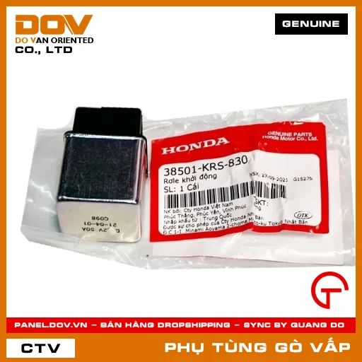 RƠLE KHỞI ĐỘNG (ĐỀ) MÃ PHỤ TÙNG 38501KRS830 — 38501KRS830