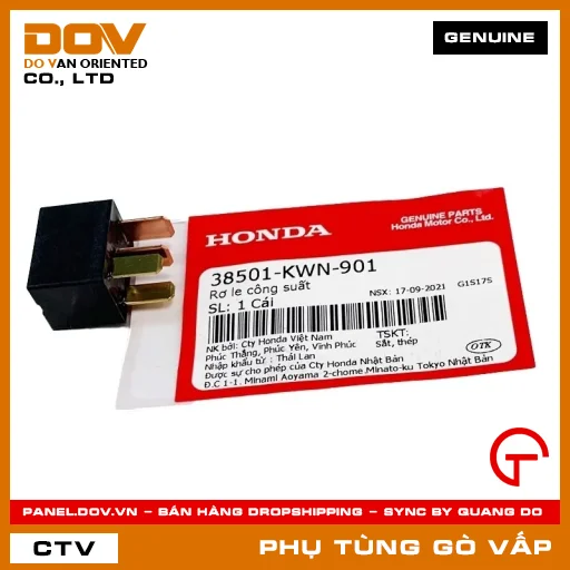 RƠ LE CÔNG SUẤT MÃ PHỤ TÙNG 38501KWN901 — 38501KWN901