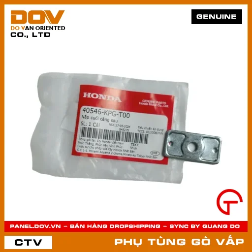 NẮP CUỐI CÀNG SAU MÃ PHỤ TÙNG 40546KPGT00 — 40546KPGT00
