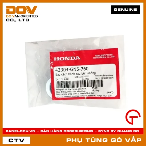 BẠC CÁCH BÁNH SAU BÊN NHÔNG MÃ PHỤ TÙNG 42304GN5760 — 42304GN5760