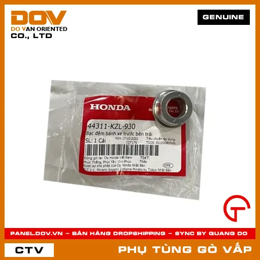 BẠC ĐỆM BÁNH XE TRƯỚC BÊN TRÁI MÃ PHỤ TÙNG 44311KZL930 — 44311KZL930