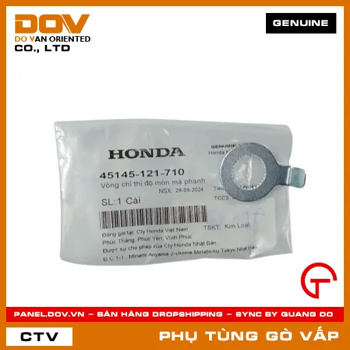 VÒNG CHỈ THỊ ĐỘ MÒN BỐ THẮNG MÃ PHỤ TÙNG 45145121710 — 45145121710