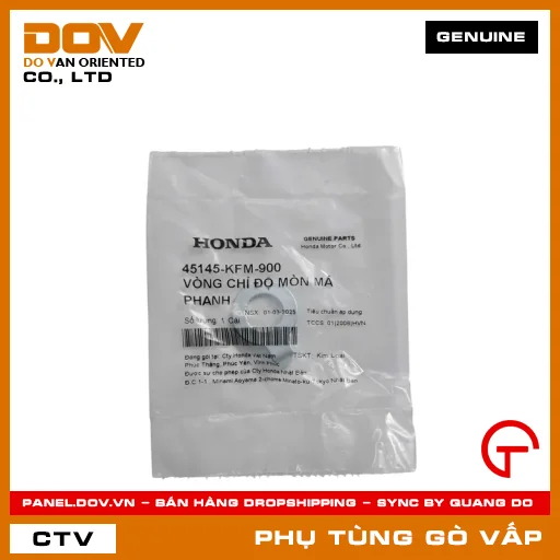 VÒNG CHỈ ĐỘ MÒN BỐ THẮNG MÃ PHỤ TÙNG 45145KFM900 — 45145KFM900