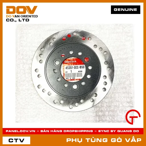 ĐĨA THẮNG TRƯỚC TRÁI MÃ PHỤ TÙNG 45351GCCB50 — 45351GCCB50