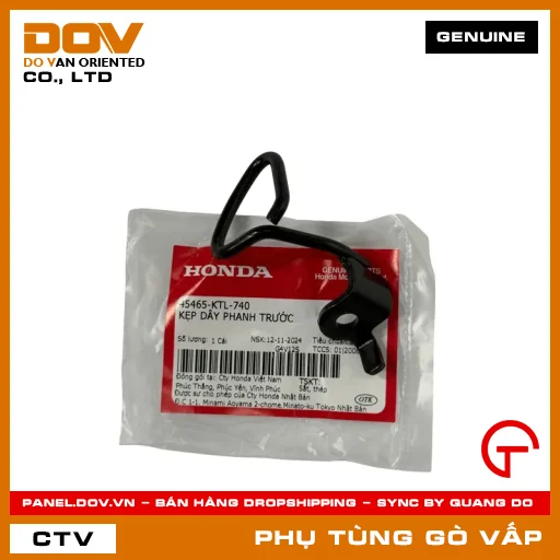 KẸP DÂY THẮNG TRƯỚC MÃ PHỤ TÙNG 45465KTL740 — 45465KTL740