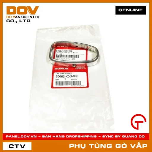 ỐP KIM LOẠI NGOÀI CAO SU ĐỂ CHÂN MÃ PHỤ TÙNG 50662K0G900 — 50662K0G900