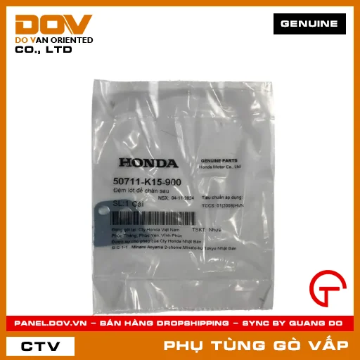 ĐỆM LÓT ĐỂ CHÂN SAU MÃ PHỤ TÙNG 50711K15900 — 50711K15900