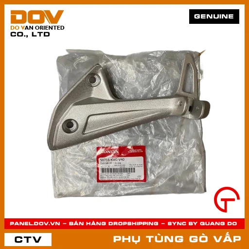 CỤM BẮT ĐỂ CHÂN TRÁI MÃ PHỤ TÙNG 50716KVGV40 — 50716KVGV40