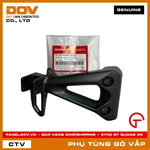 GIÁ ĐỂ CHÂN SAU TRÁI *NH303M* MÃ PHỤ TÙNG 50716KWWV00ZA — 50716KWWV00ZA