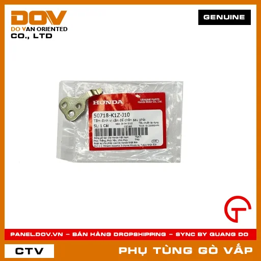 TẤM ĐỊNH VỊ CẦN ĐỂ CHÂN SAU PHẢI MÃ PHỤ TÙNG 50718K1ZJ10 — 50718K1ZJ10