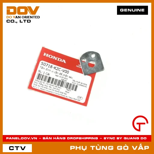 TẤM ĐỊNH VỊ CẦN ĐỂ CHÂN SAU MÃ PHỤ TÙNG 50718K2CV00 — 50718K2CV00