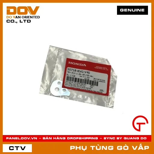 TẤM ĐỊNH VỊ CẦN ĐỂ CHÂN SAU MÃ PHỤ TÙNG 50718KVGV40 — 50718KVGV40