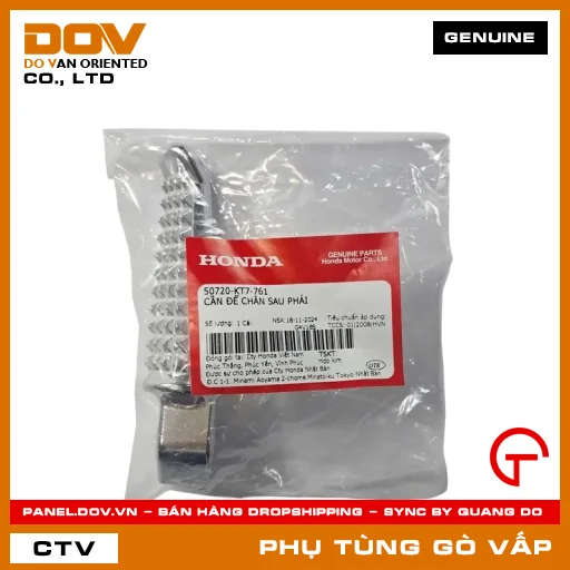 CẦN ĐỂ CHÂN SAU PHẢI MÃ PHỤ TÙNG 50720KT7761 — 50720KT7761