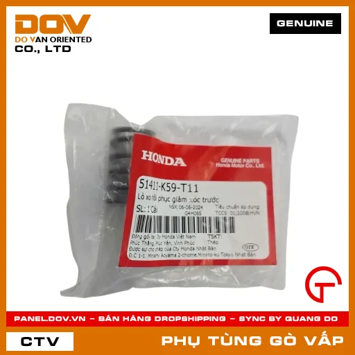 LÒ XO HỒI PHỤC PHUỘC - THỤT TRƯỚC MÃ PHỤ TÙNG 51411K59T11 — 51411K59T11