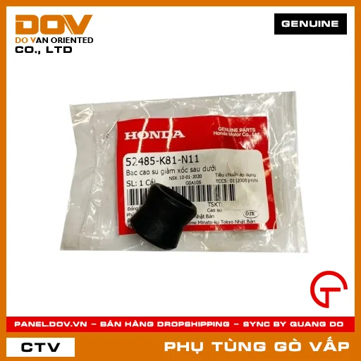 BẠC CAO SU PHUỘC - THỤT SAU DƯỚI MÃ PHỤ TÙNG 52485K81N11 — 52485K81N11
