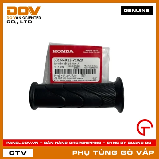 TAY NẮM BÊN TRÁI *NH1* MÃ PHỤ TÙNG 53166K12V10ZB — 53166K12V10ZB