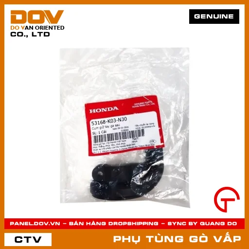 CỤM GIỮ TAY GA SAU MÃ PHỤ TÙNG 53168K03N30 — 53168K03N30