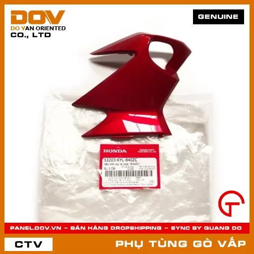 NẮP TRÊN TAY LÁI PHẢI *R340C* MÃ PHỤ TÙNG 53203KYL840ZC — 53203KYL840ZC
