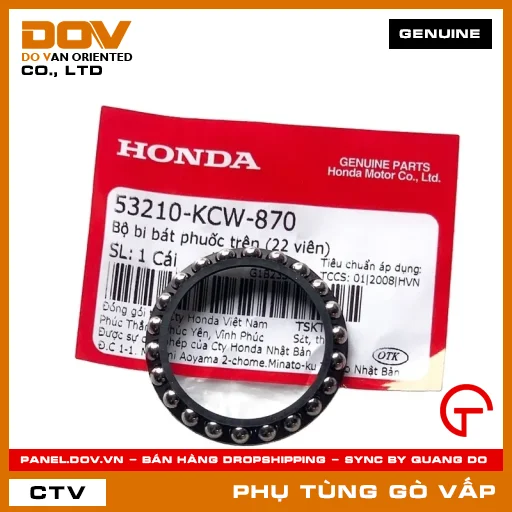BỘ BI BÁT PHUỐC TRÊN (22 VIÊN) MÃ PHỤ TÙNG 53210KCW870 — 53210KCW870