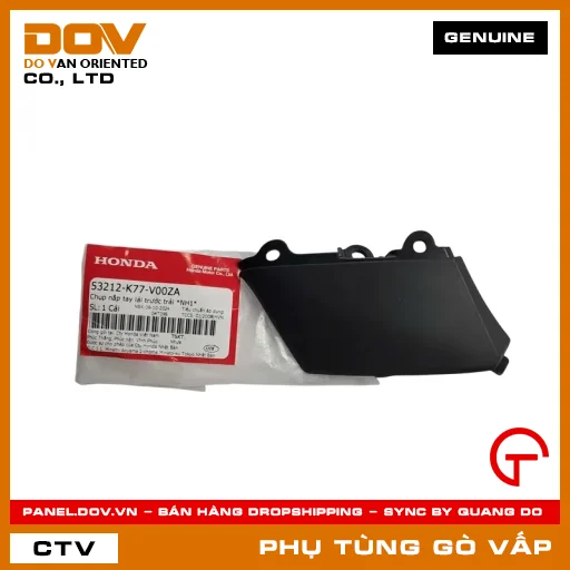 CHỤP NẮP TAY LÁI TRƯỚC TRÁI *NH1* MÃ PHỤ TÙNG 53212K77V00ZA — 53212K77V00ZA