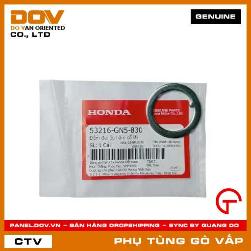 ĐỆM ĐAI ỐC HÃM CỔ LÁI MÃ PHỤ TÙNG 53216GN5830 — 53216GN5830