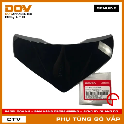 BỘ ỐP TRÊN NẮP TRƯỚC TAY LÁI MÃ PHỤ TÙNG 53280KYZV01ZA — 53280KYZV01ZA
