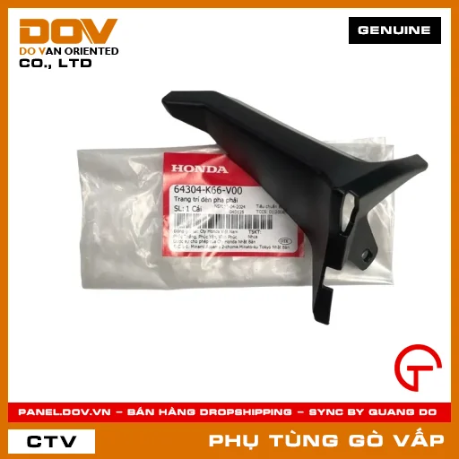 TRANG TRÍ ĐÈN PHA PHẢI MÃ PHỤ TÙNG 64304K66V00 — 64304K66V00