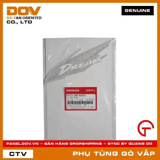 TEM YẾM *R150* MÃ PHỤ TÙNG 64311GBGB20ZD — 64311GBGB20ZD