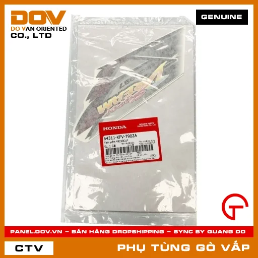 TEM YẾM *R150CU* MÃ PHỤ TÙNG 64311KFV790ZA — 64311KFV790ZA
