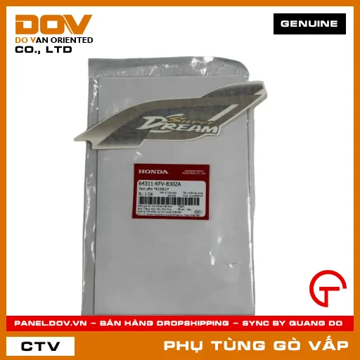 TEM YẾM *R150CU* MÃ PHỤ TÙNG 64311KFV830ZA — 64311KFV830ZA