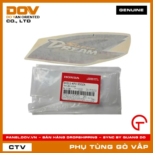 TEM YẾM R150F MÃ PHỤ TÙNG 64311KFV950ZA — 64311KFV950ZA