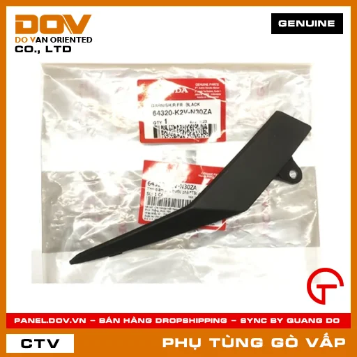 ỐP TRANG TRÍ TRƯỚC PHẢI*TBLACK* MÃ PHỤ TÙNG 64320K2VN30ZA — 64320K2VN30ZA