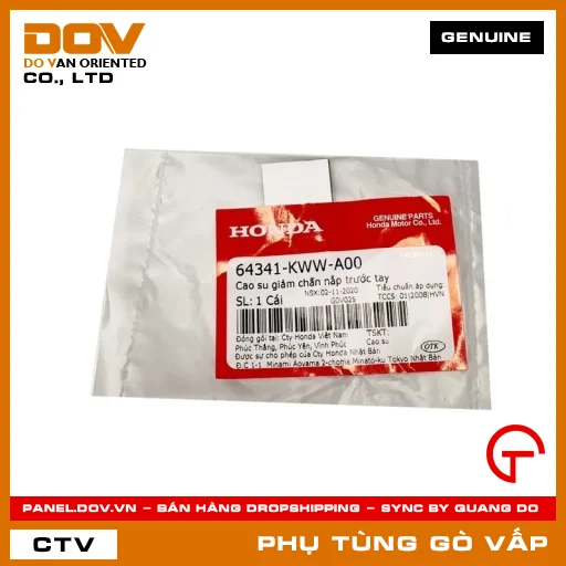 CAO SU GIẢM CHẤN NẮP TRƯỚC TAY MÃ PHỤ TÙNG 64341KWWA00 — 64341KWWA00