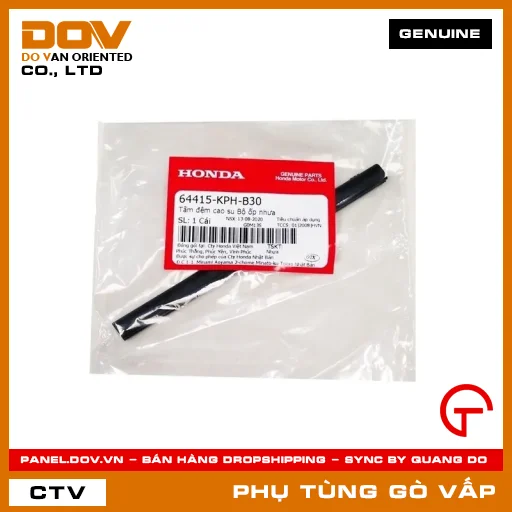 TẤM ĐỆM CAO SU BỘ ỐP NHỰA MÃ PHỤ TÙNG 64415KPHB30 — 64415KPHB30