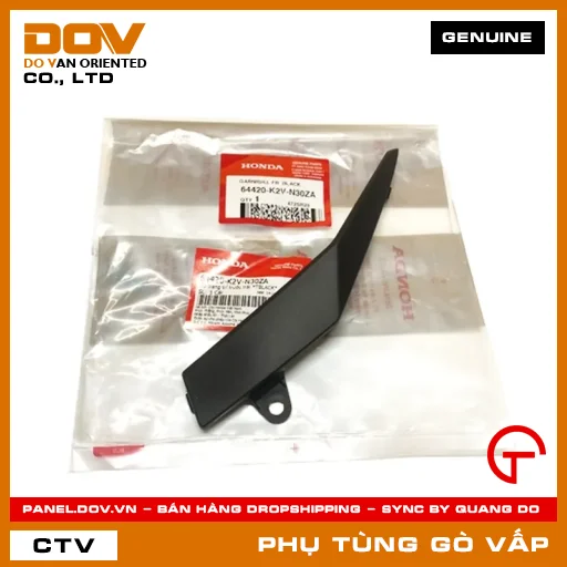 ỐP TRANG TRÍ TRƯỚC TRÁI *TBLACK* MÃ PHỤ TÙNG 64420K2VN30ZA — 64420K2VN30ZA